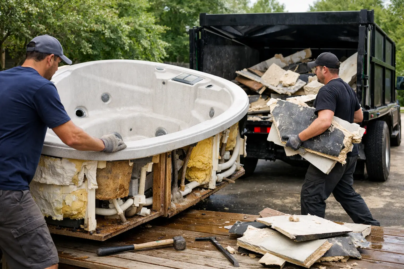 Best Ways to Remove Hot Tubs Without the Hassle