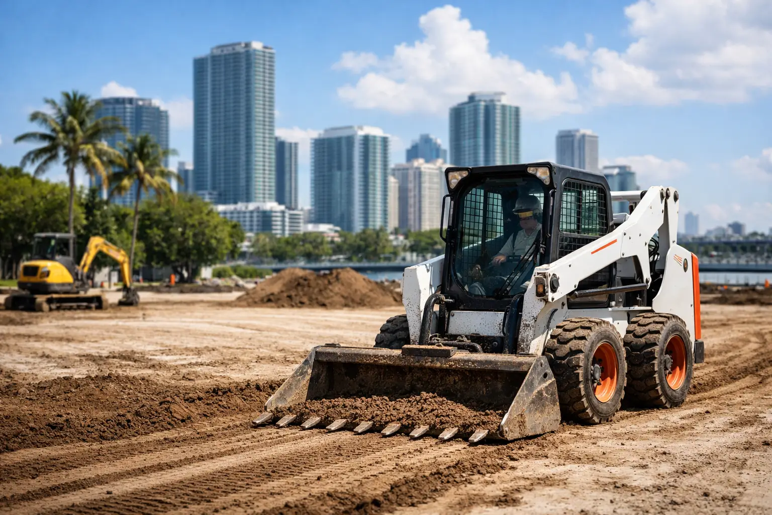 Bobcat Grading Service Miami for Clean Site Prep
