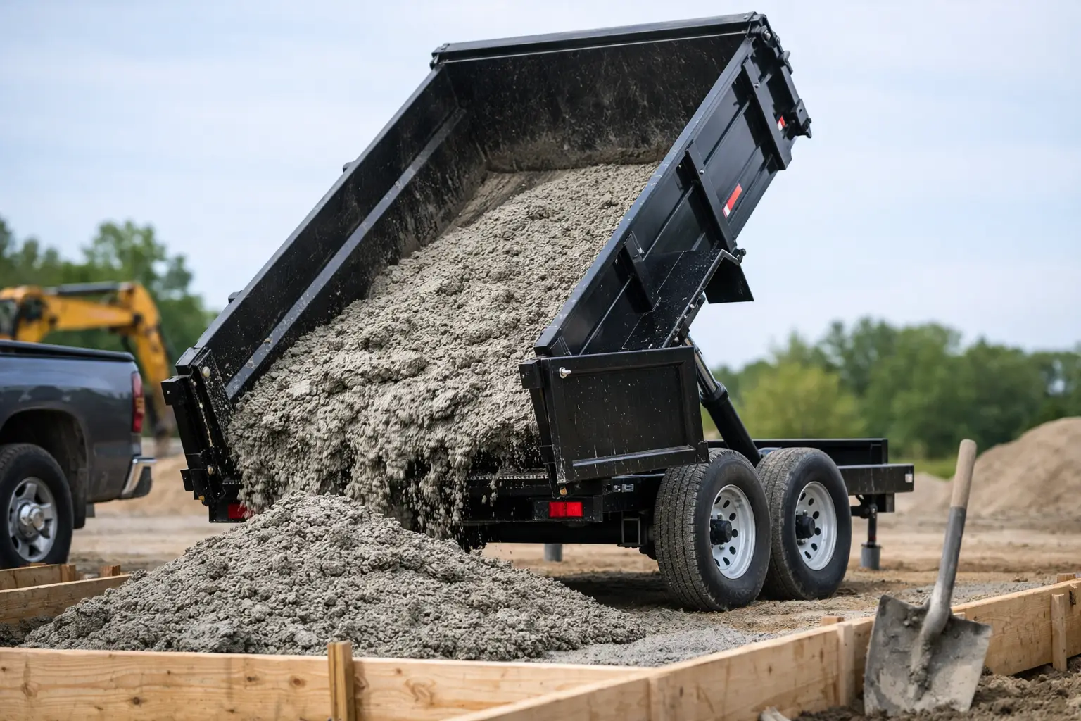 Can Dump Trailers Hold Concrete Safely?