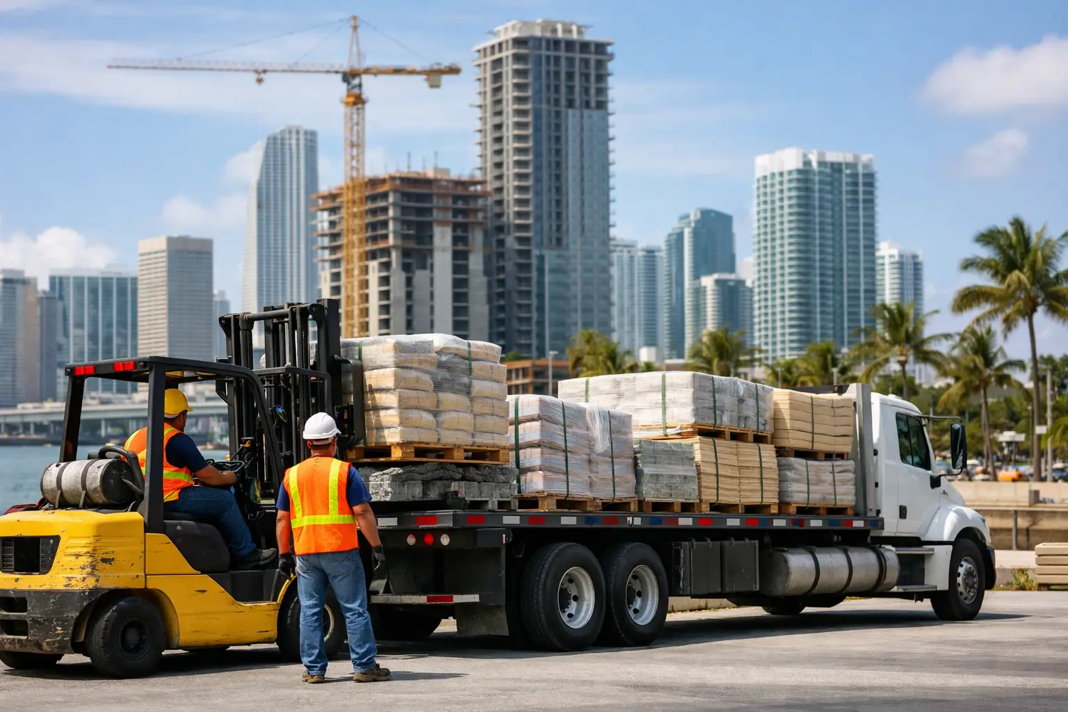 Material Delivery Miami for Fast Project Help