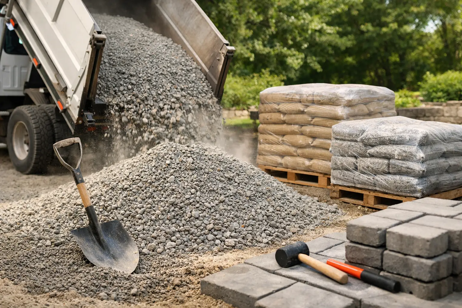 Paver Base Material Delivery Made Simple